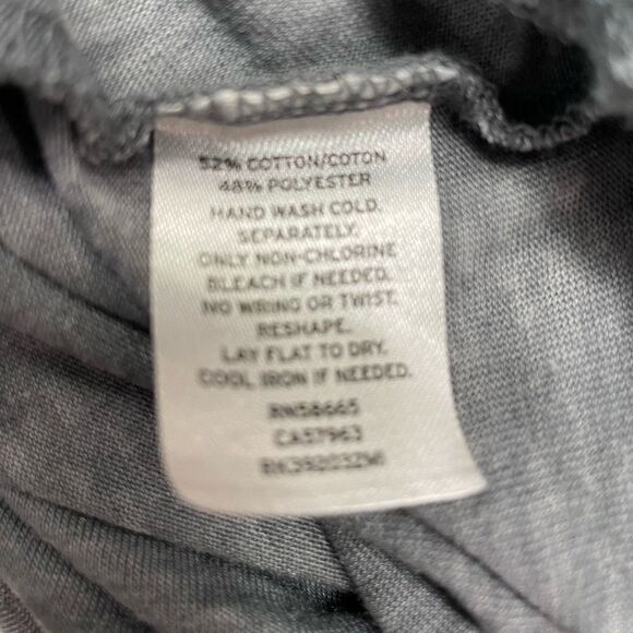 Susina burnout grey T-shirt with tie in front - Picture 4 of 5